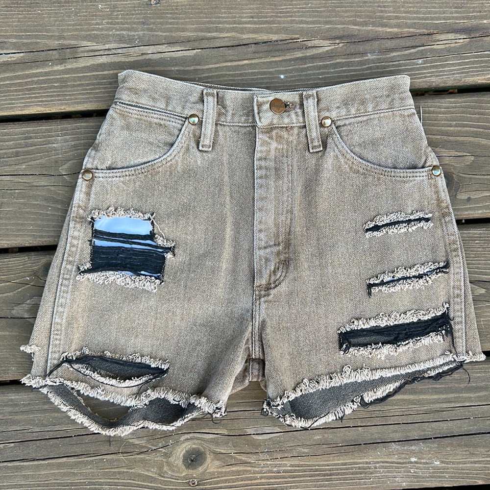 distressed wrangler shorts